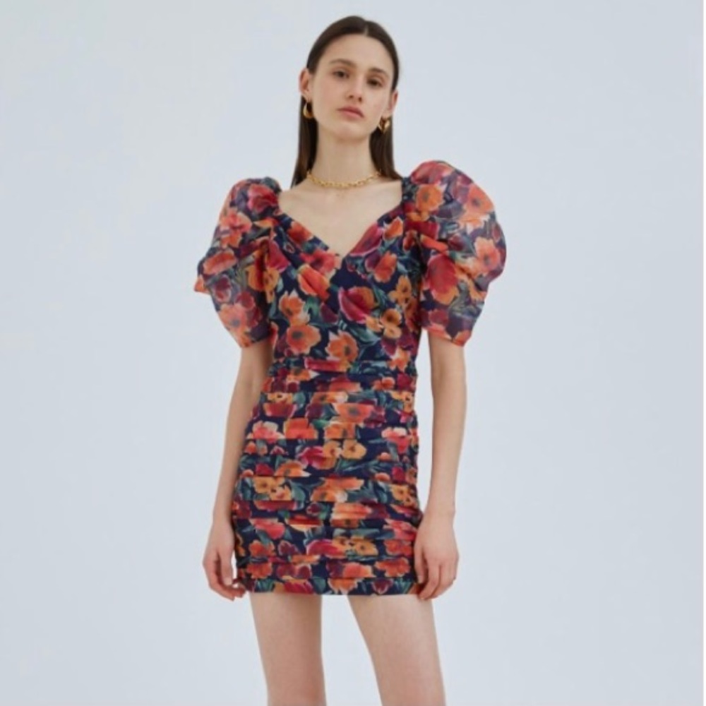 C/MEO Collective Floral Mini Dress - Multicolor